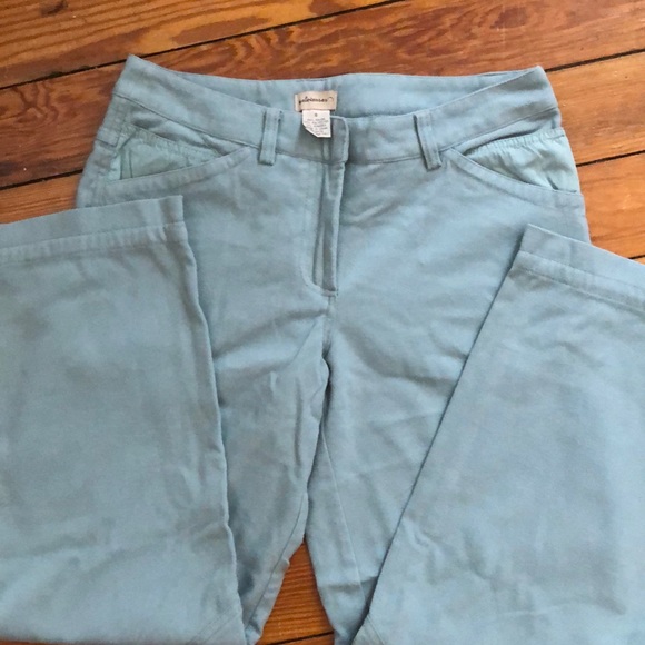 Anthropologie Elevenes blue cropped wide leg pants - Picture 3 of 4